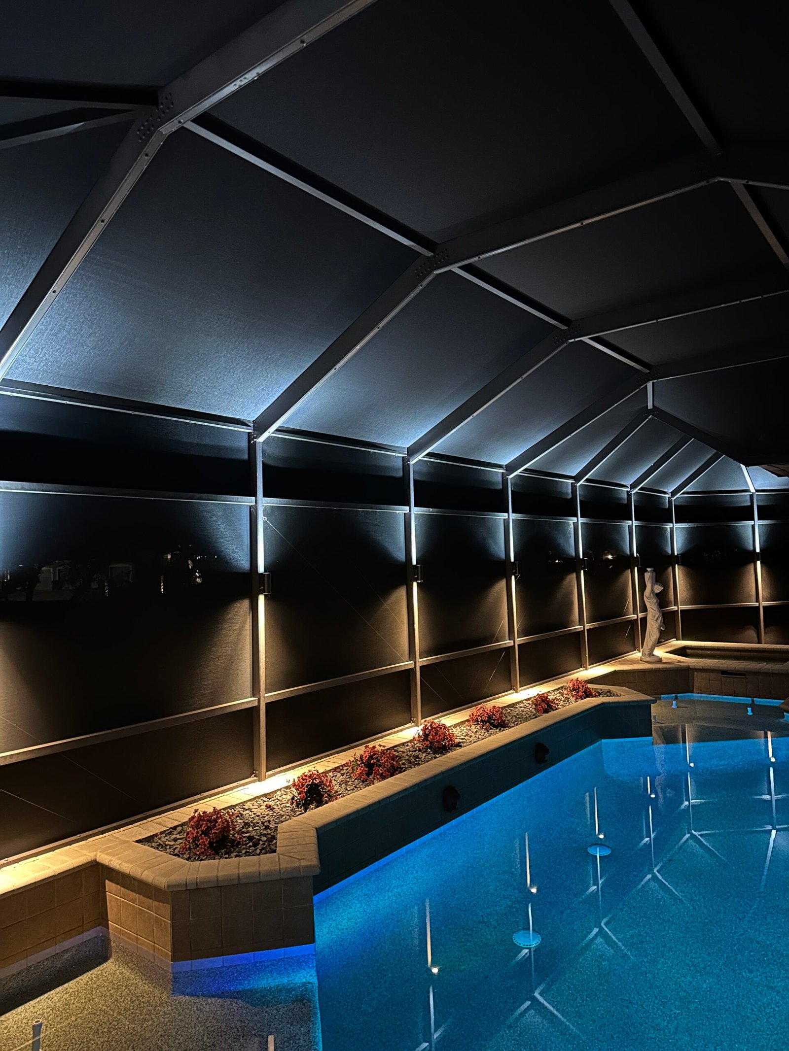 Pool Cage Lanai Lighting - Artistic Visions Landscape Lighting | Lanai ...