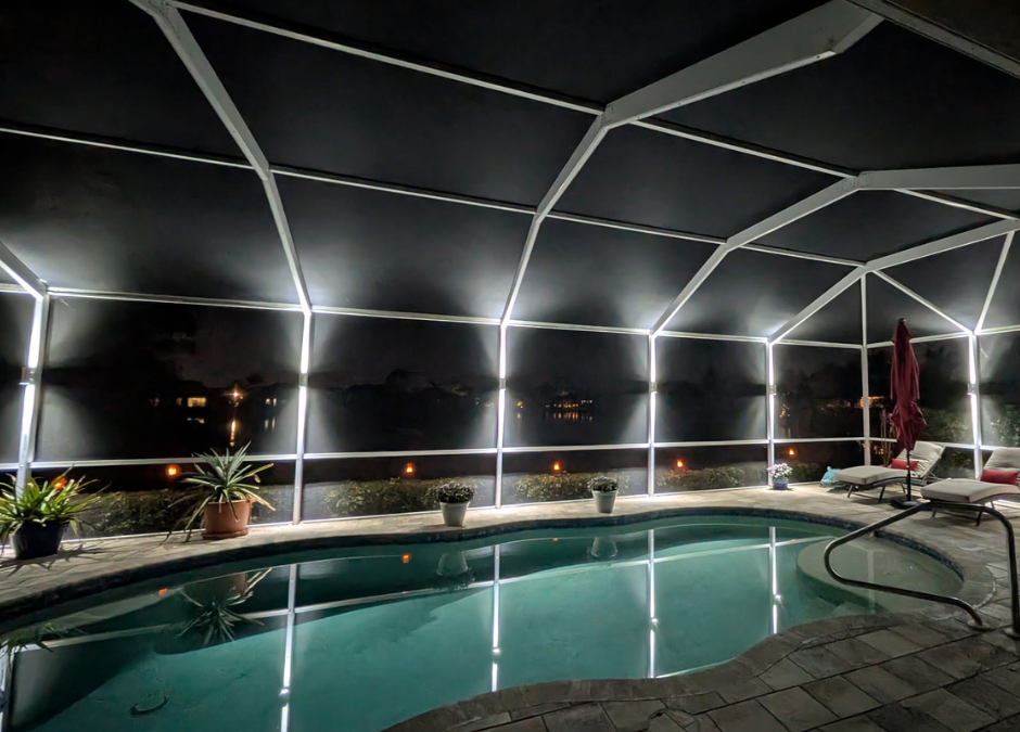 Lanai Lights for Pool Cage – Transform Your Outdoor Living with Artistic Visions Landscape Lighting